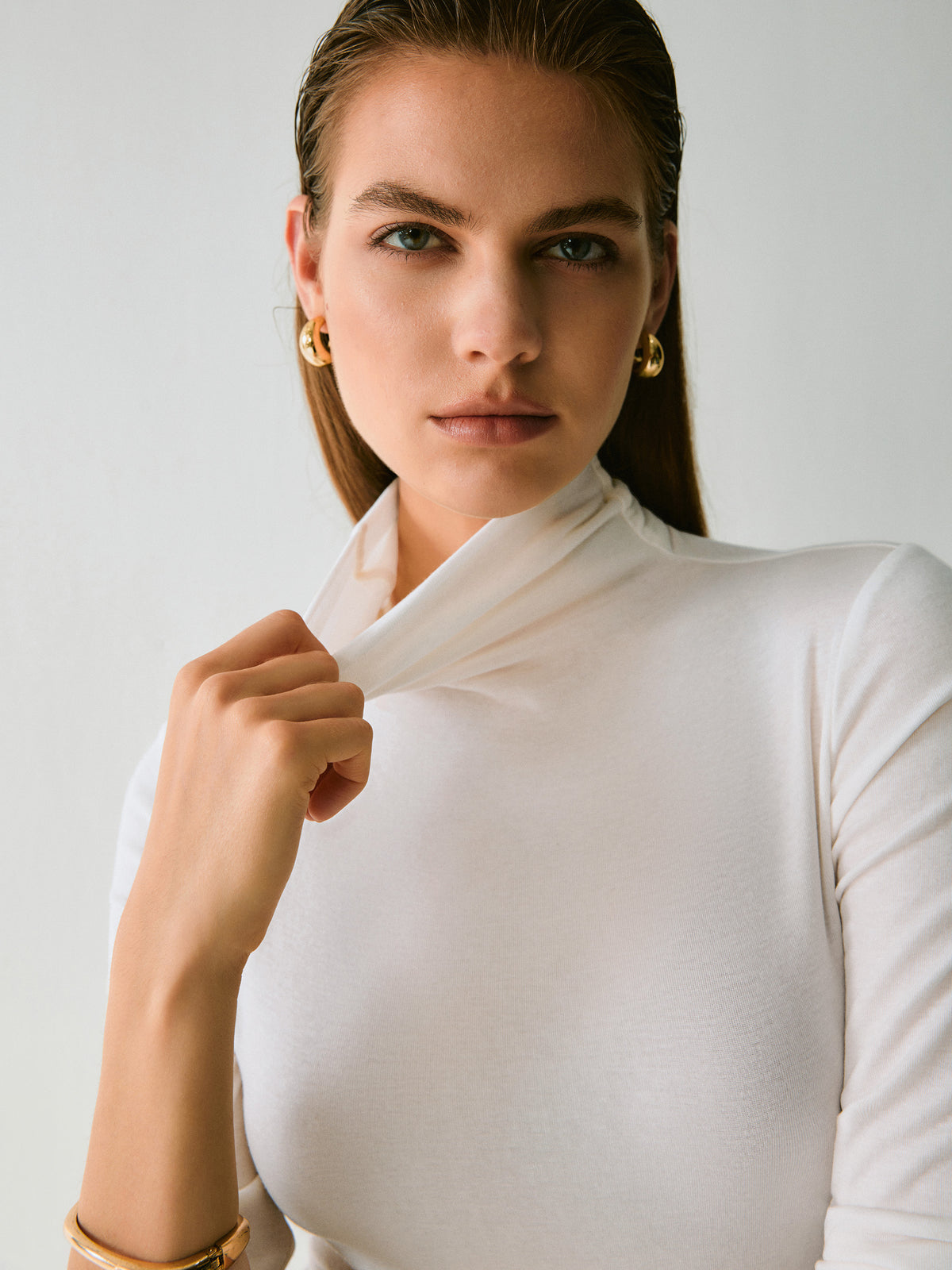 Juno Lyocell/Wool Turtleneck
