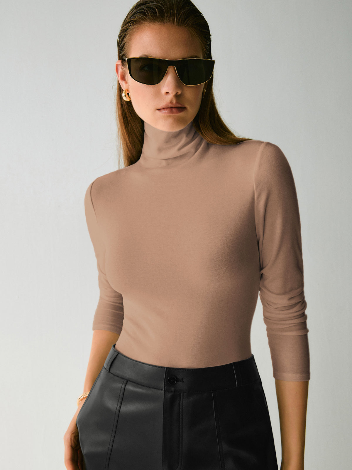Juno Lyocell/Wool Turtleneck