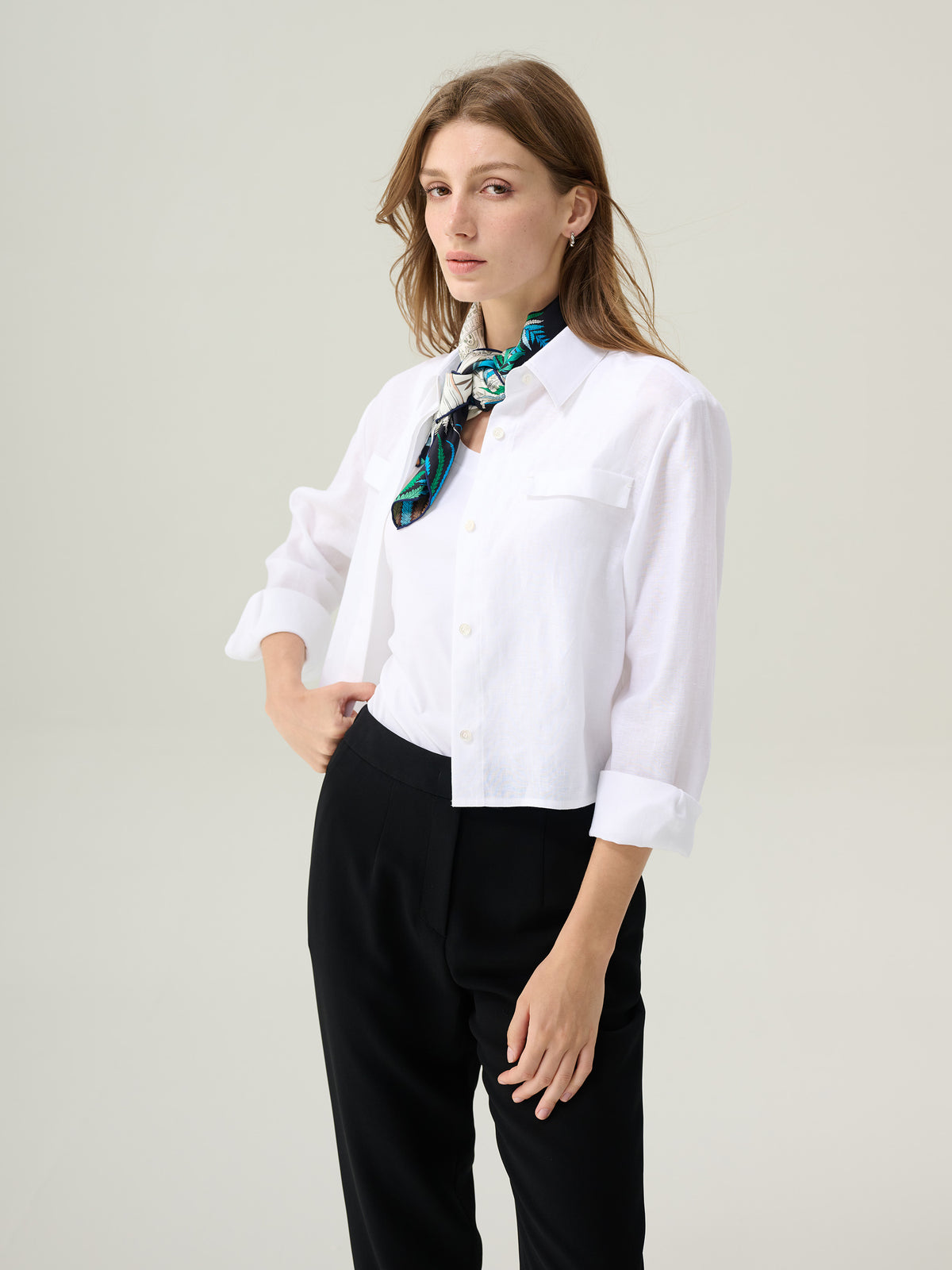 Lilah Linen Button Down Top