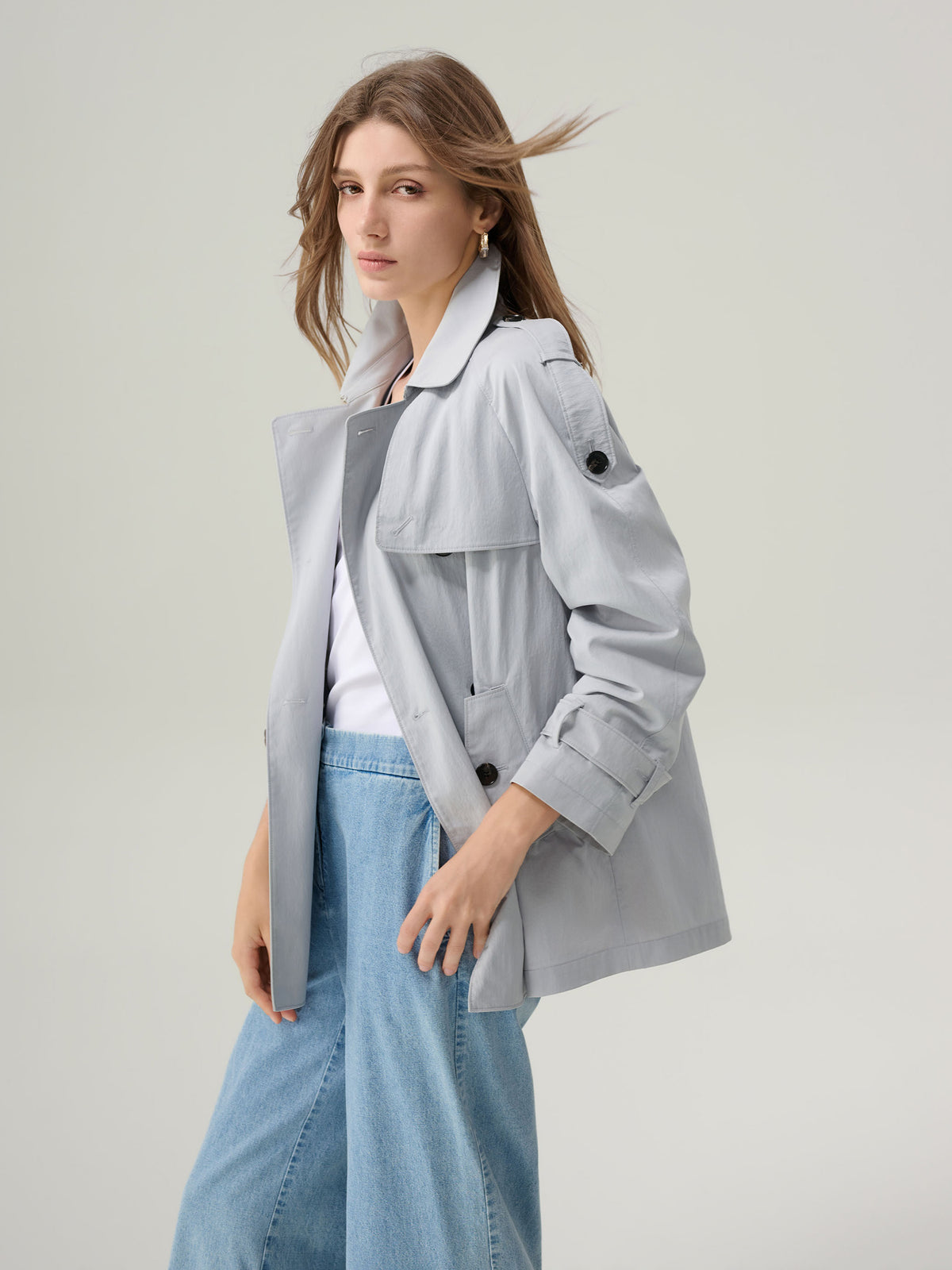 Samantha Short Trench Coat