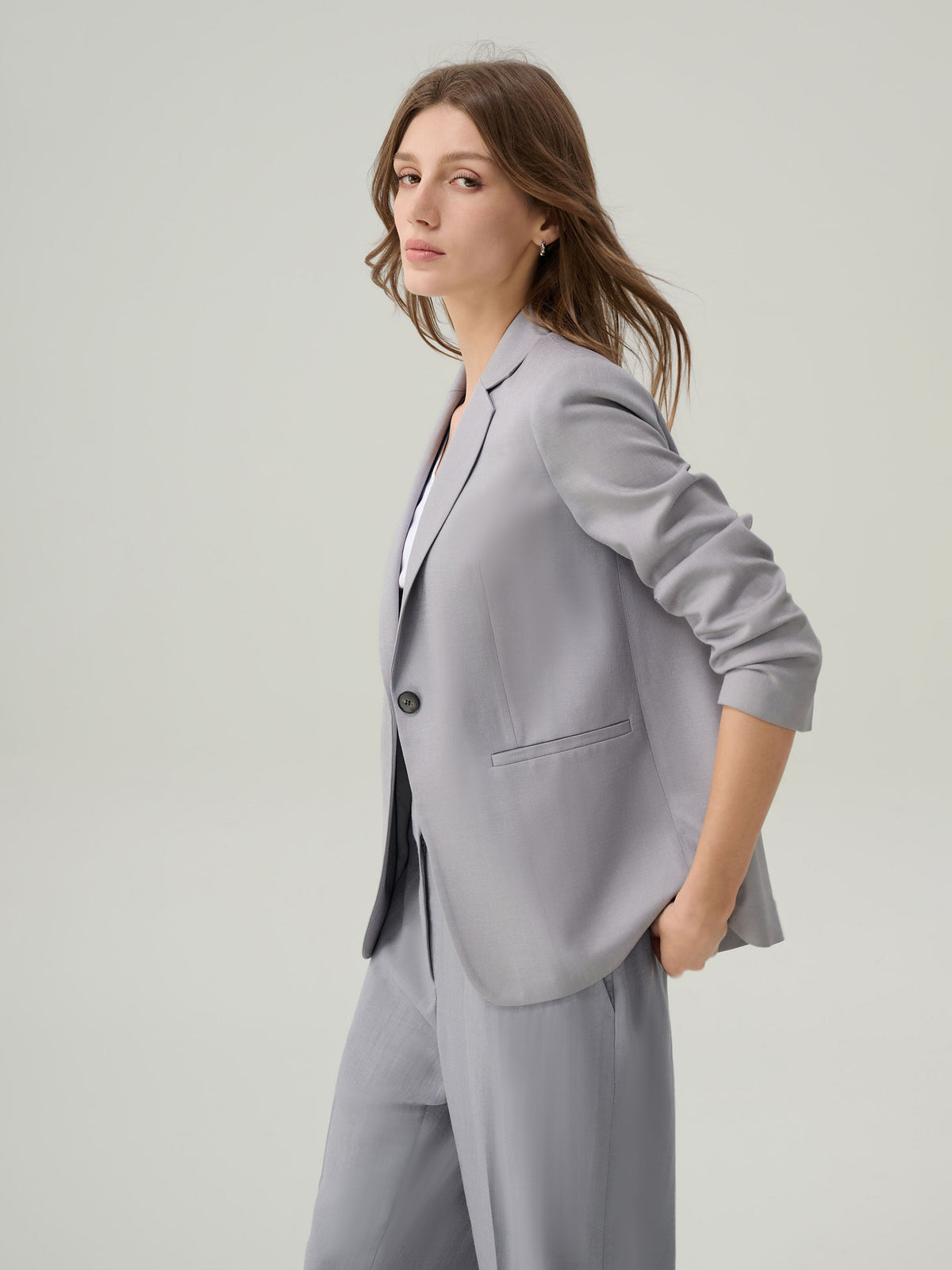 Elizabeth Rock Grey Suit Jacket