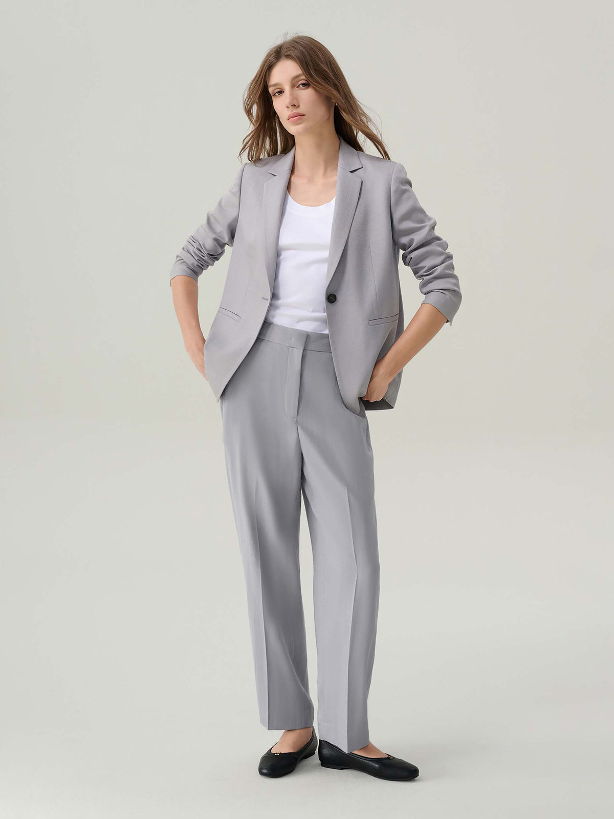 Elizabeth Rock Grey Suit Jacket