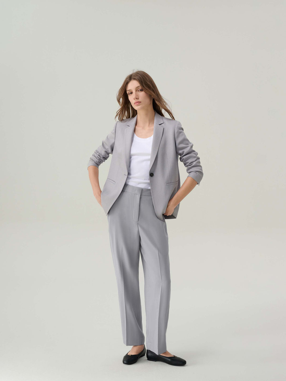 Elizabeth Rock Grey Suit Jacket