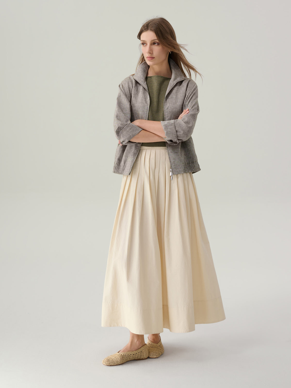 Ari Cropped Knit Tank Top