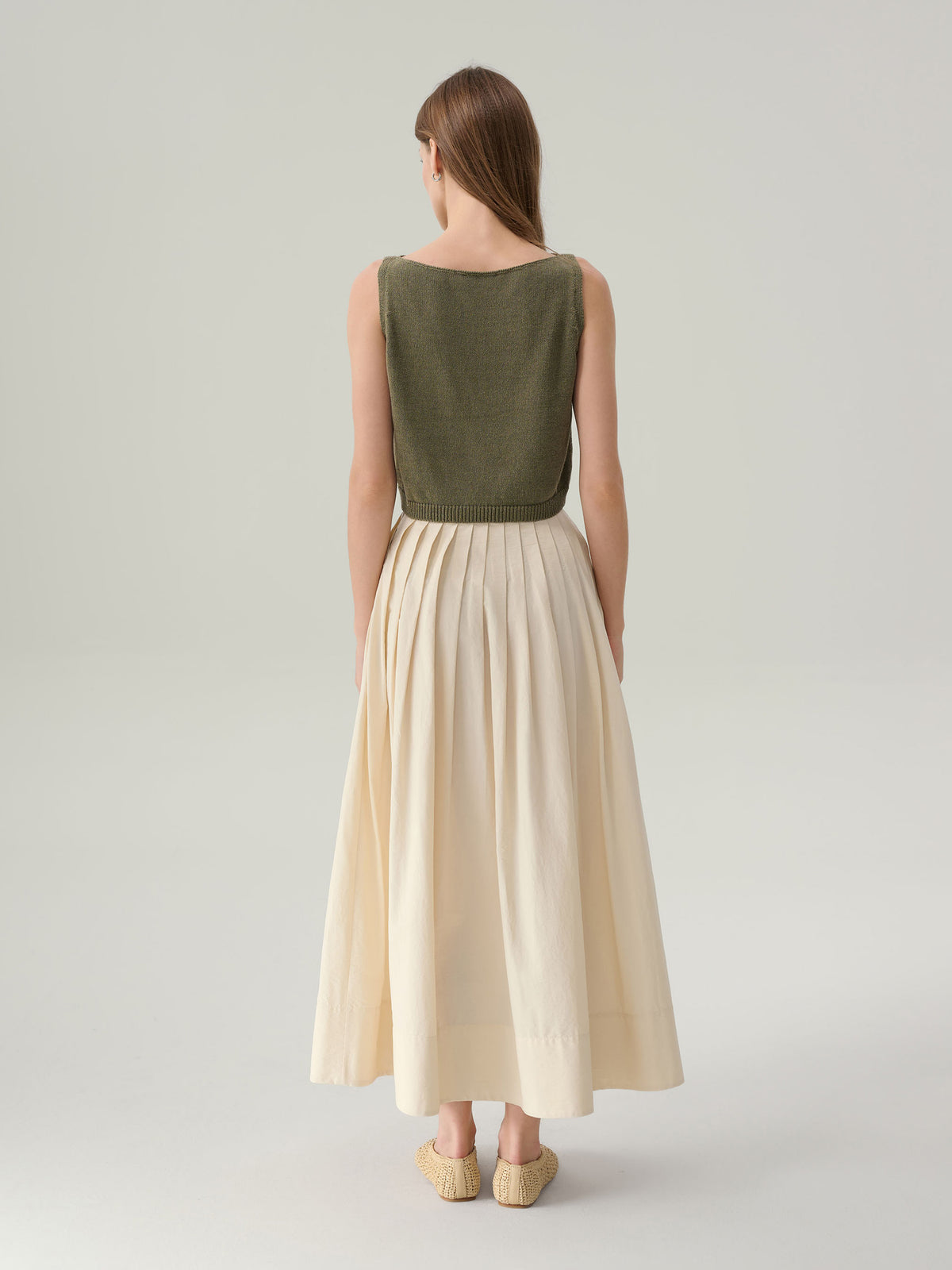 Ari Cropped Knit Tank Top