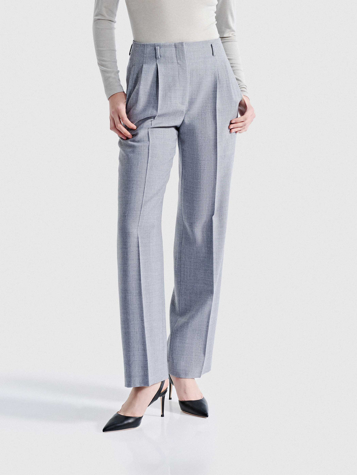 SOFIA TAILORED WOOL SUIT PANTS
