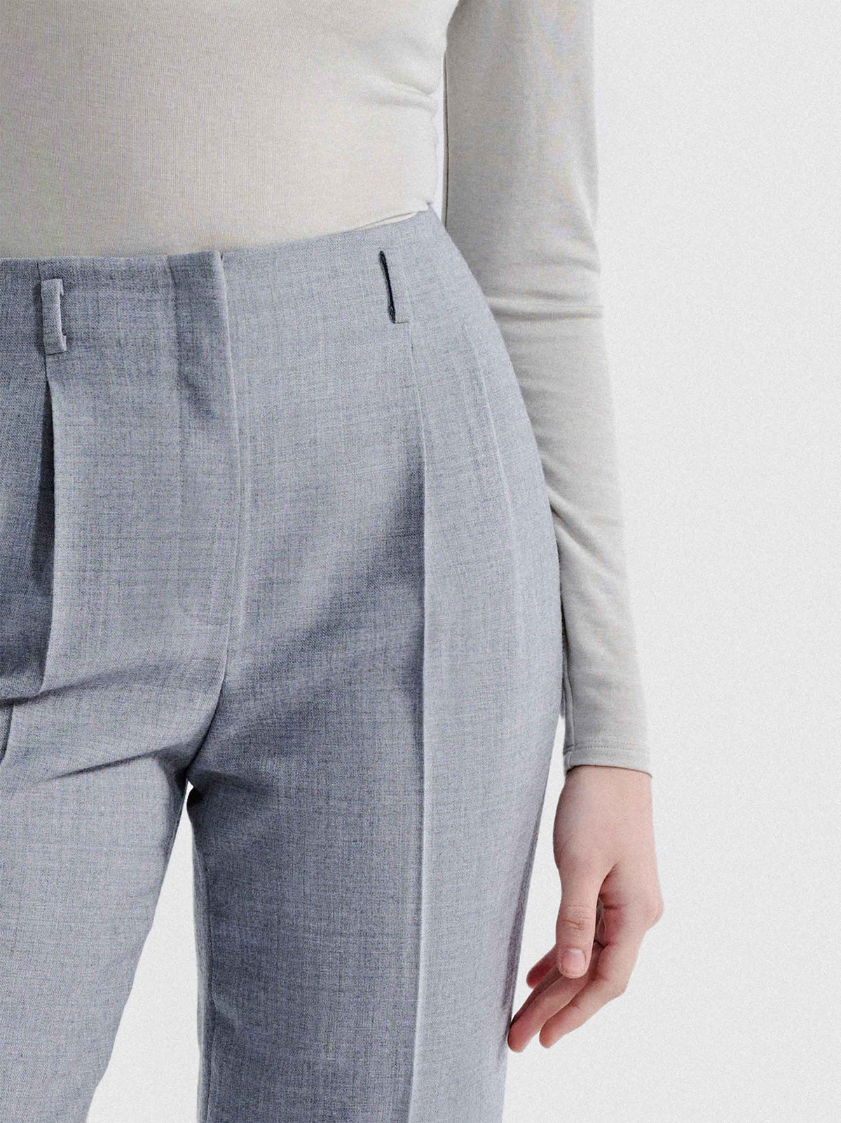 SOFIA TAILORED WOOL SUIT PANTS
