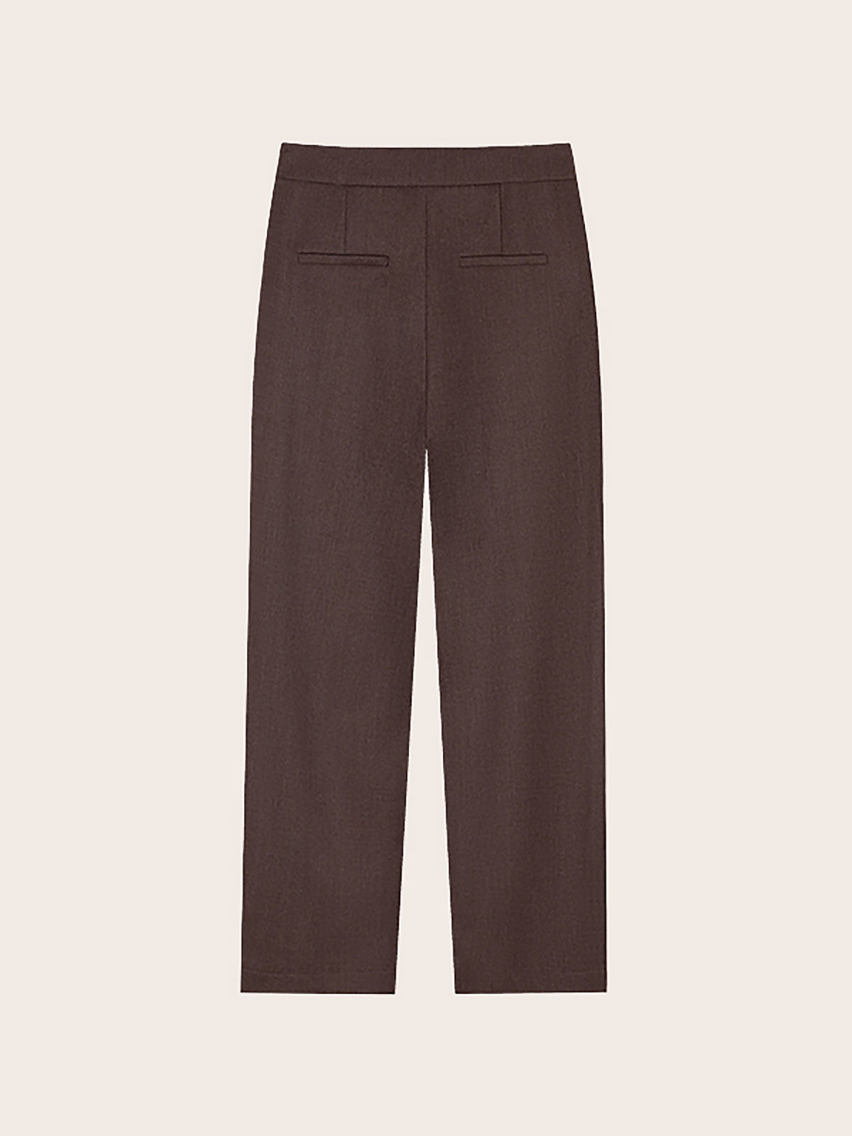 KENNY WOOL PLEATED SLIM TROUSERS(LIGHT COLOR)