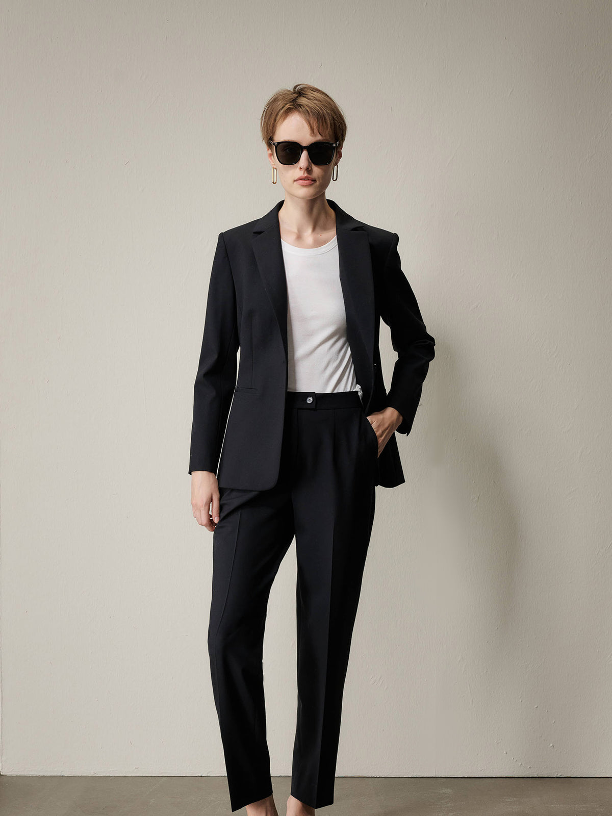 Milan Tapered Wool Suit Pants