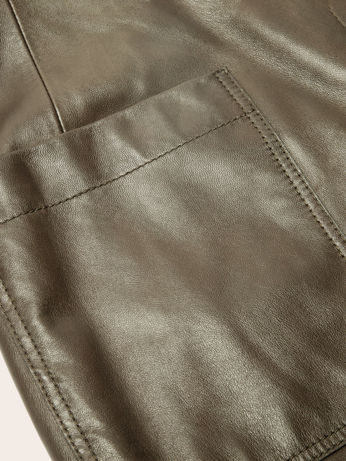 Greer Lambskin Wide-Leg Trousers