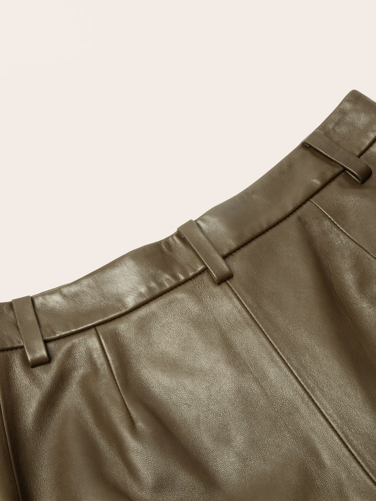 Greer Lambskin Wide-Leg Trousers