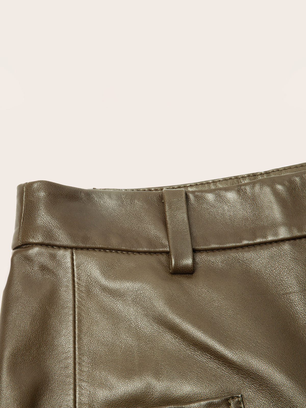 Greer Lambskin Wide-Leg Trousers