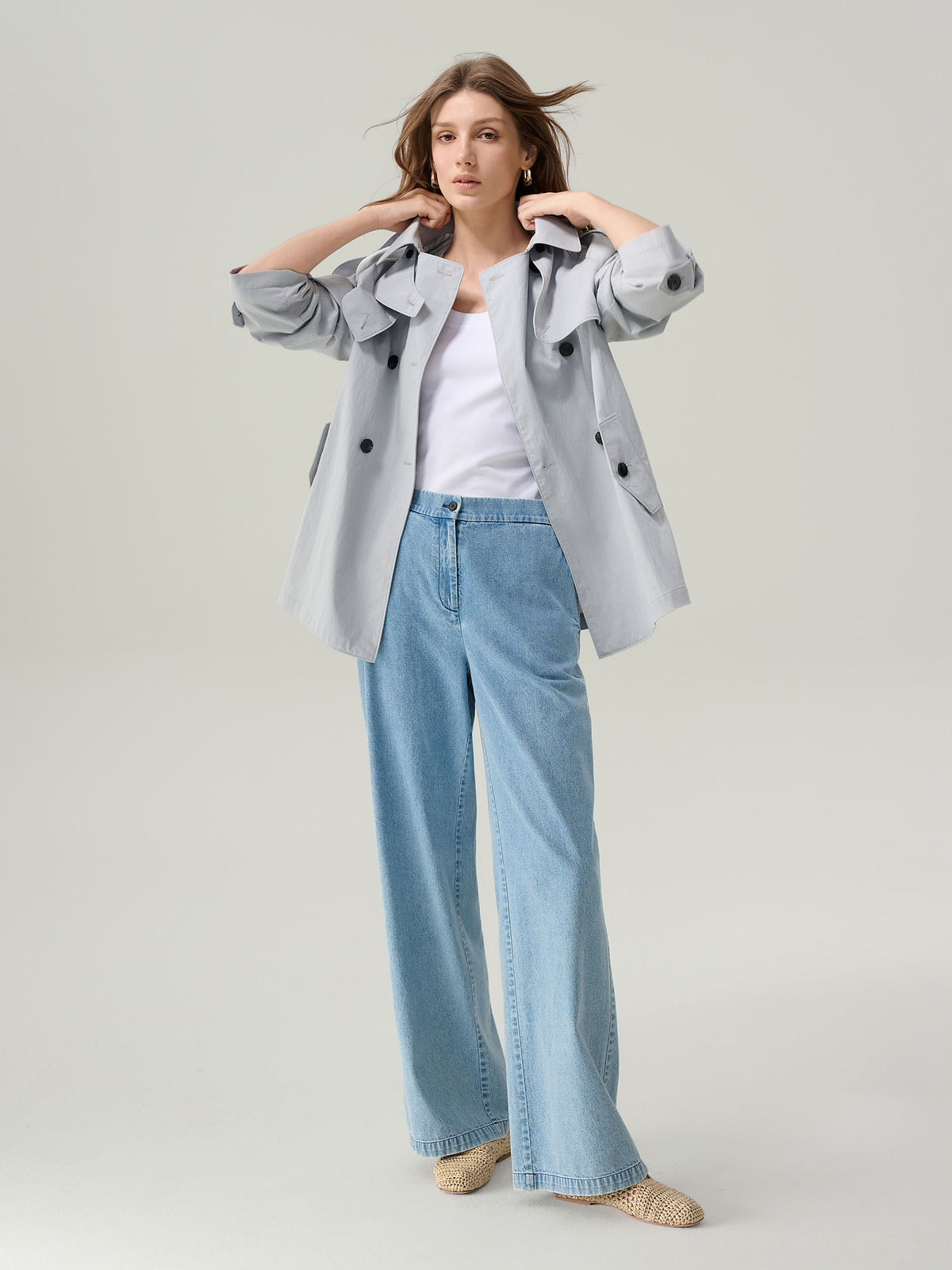 Adelaide Light Denim Wide Leg Jeans