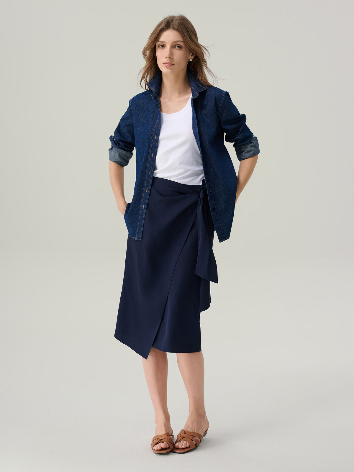 Kate Wrap Midi Skirt