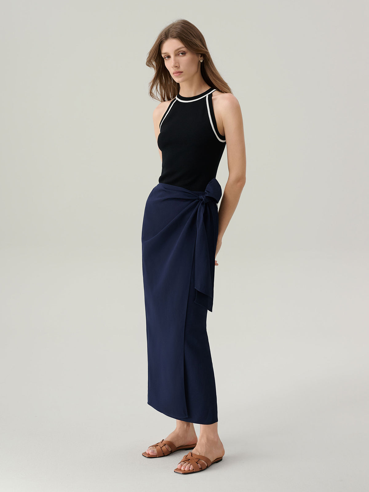Pippa Long Wrap Skirt