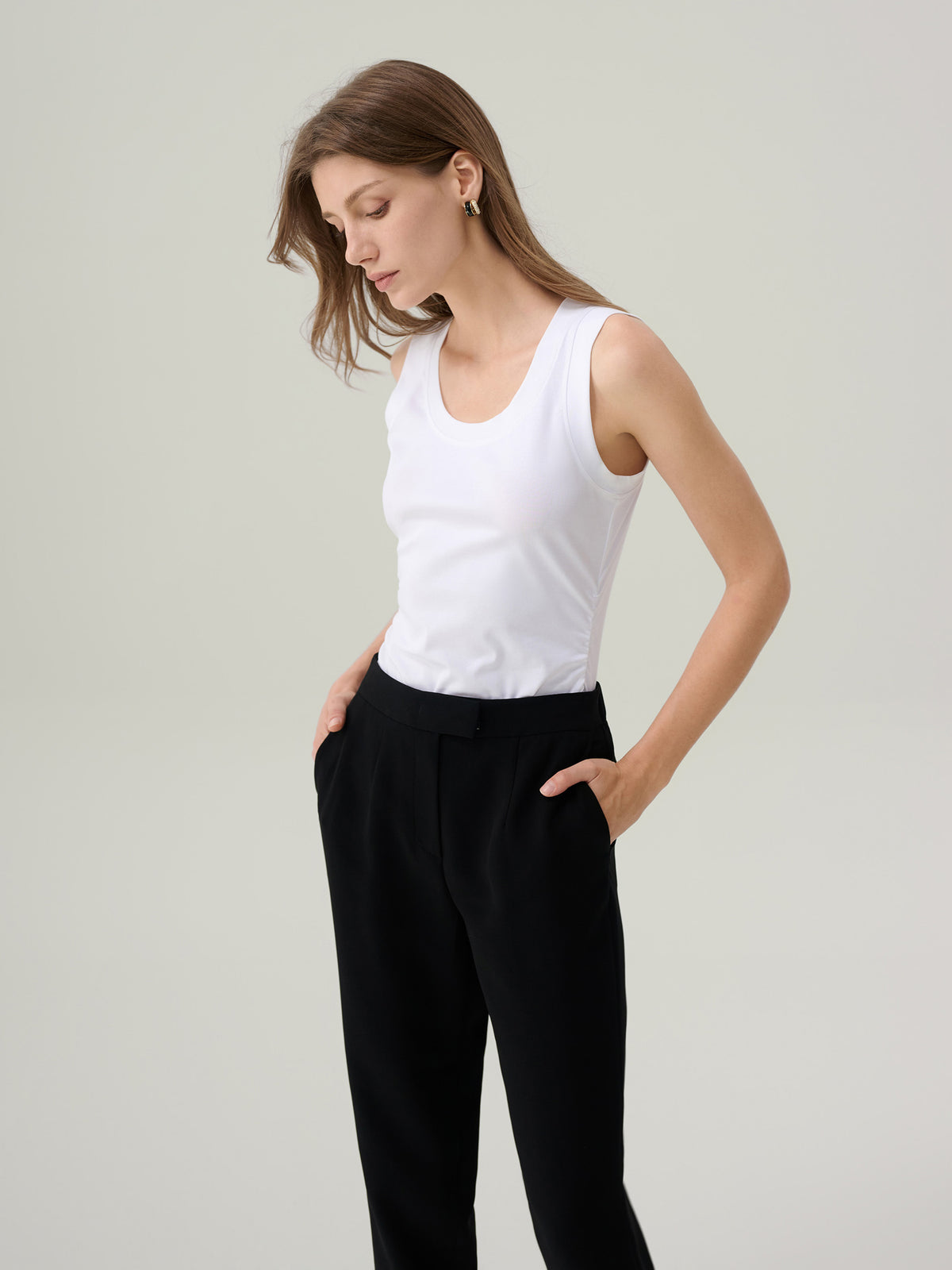Mae White Tank Top
