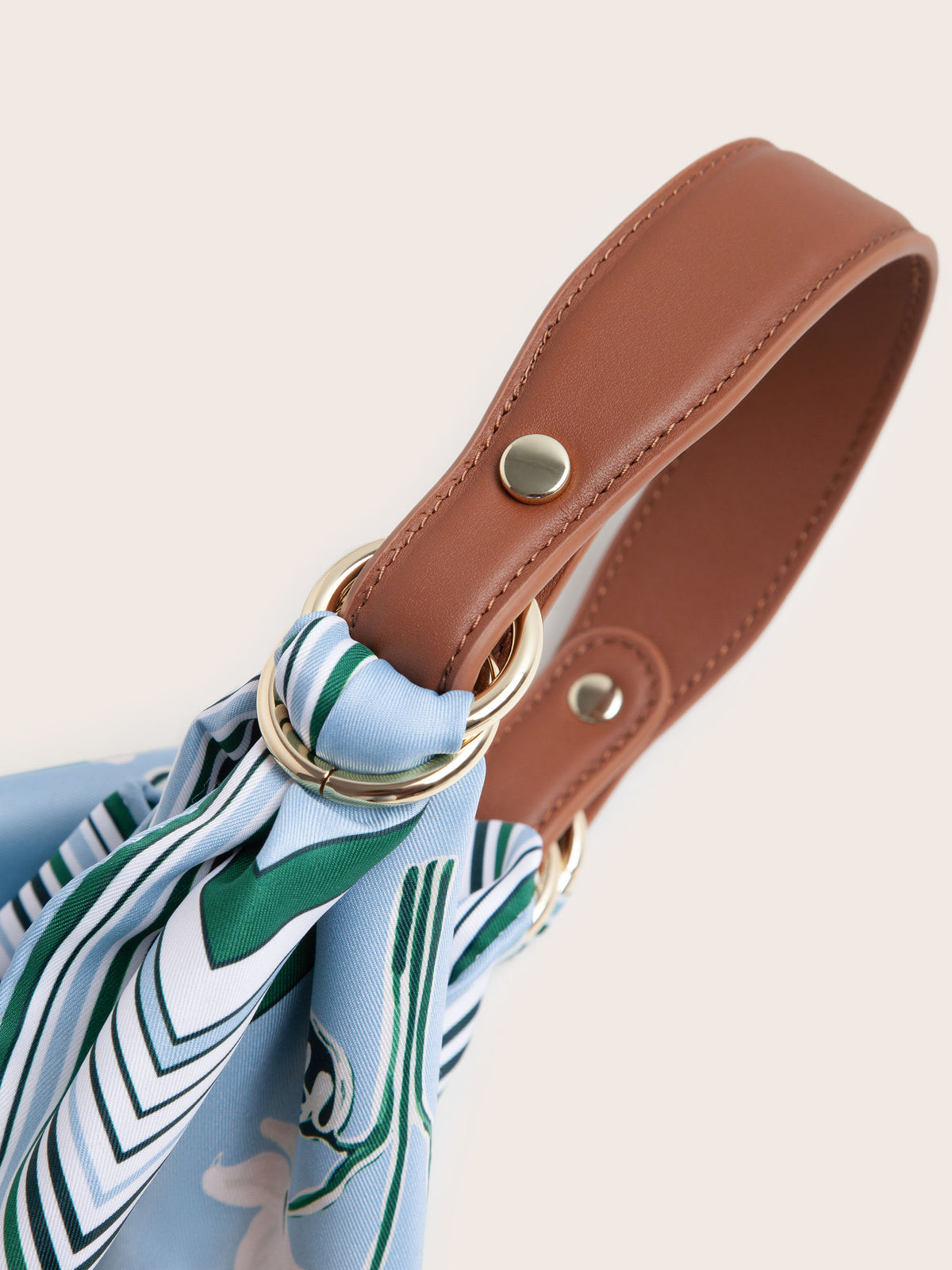 Renee Leather Strap Scarf Bag