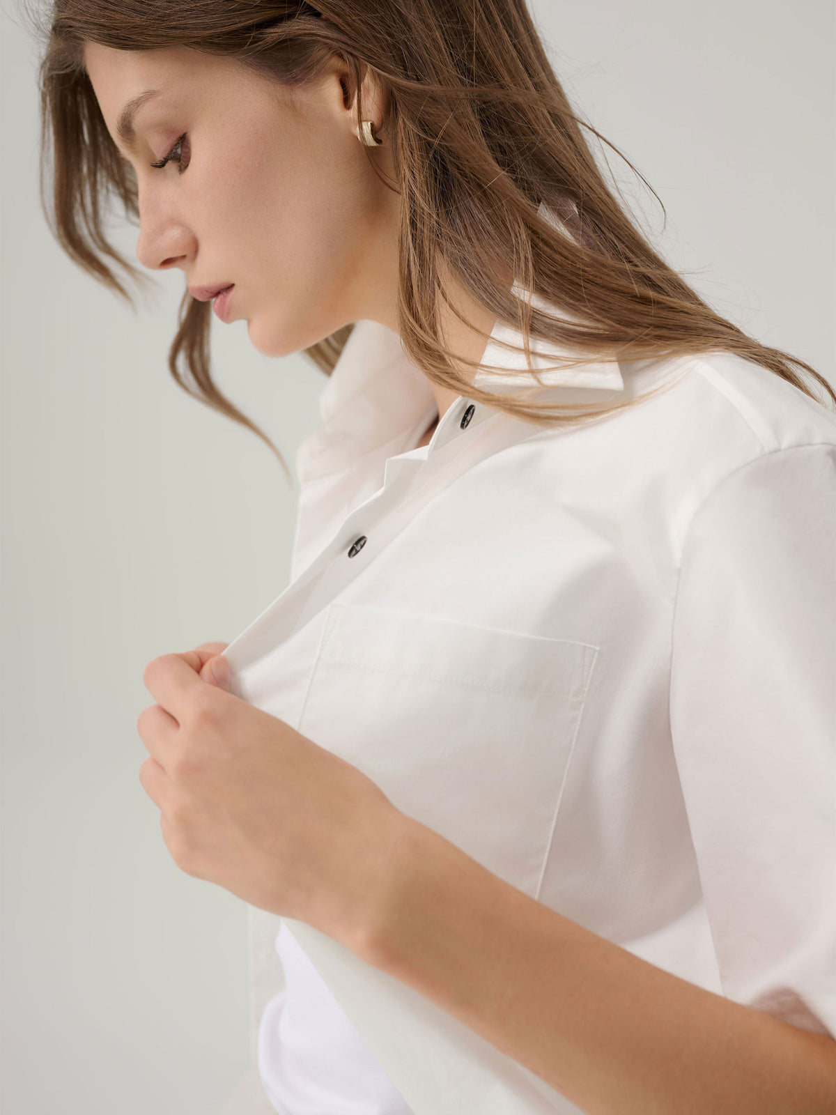 Claire Cotton Button Down Top