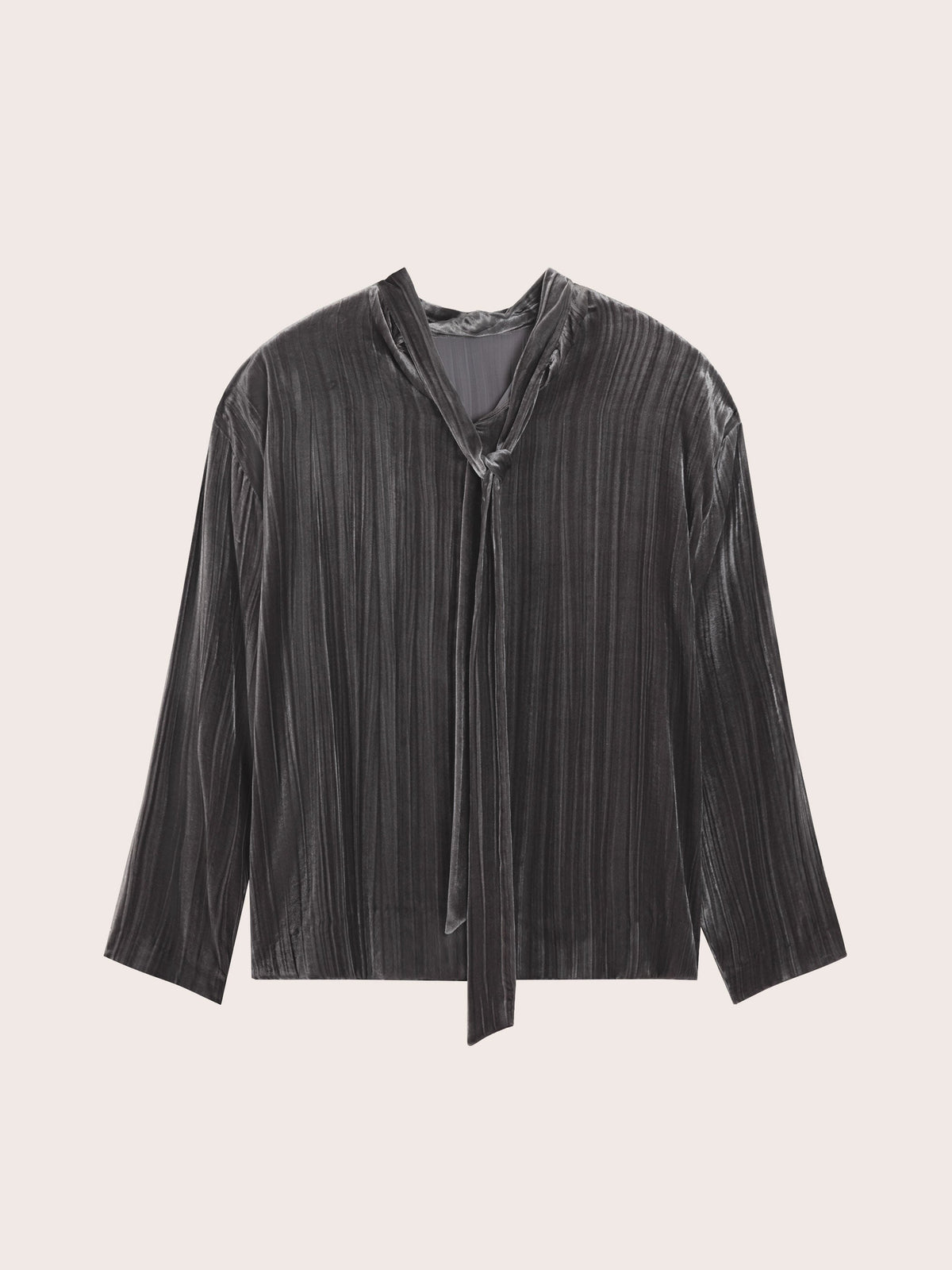 DELA MOCK NECK VELVET TOP