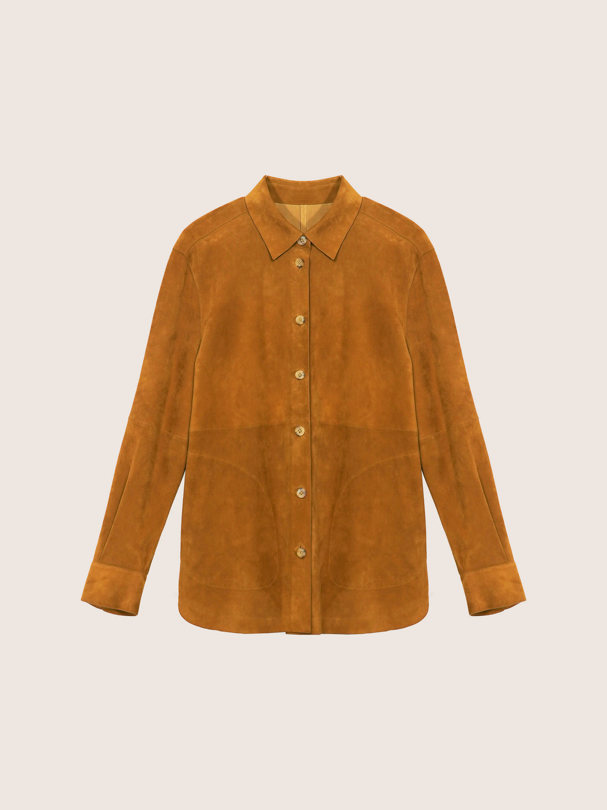 Elara Lambskin Suede Shacket