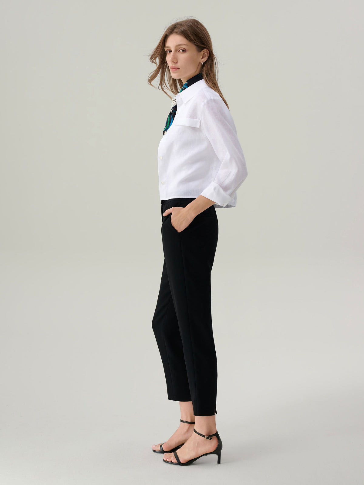 Lilah Linen Button Down Top