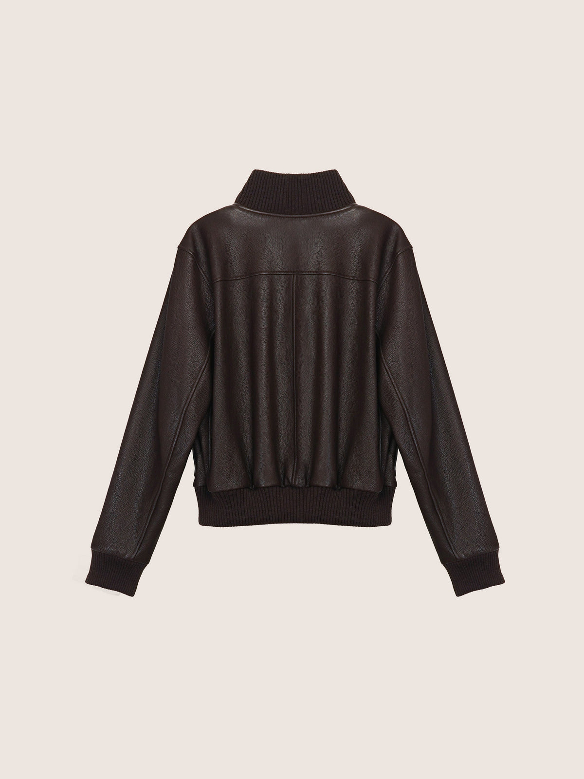 Nathi Goatskin Leather Bomber