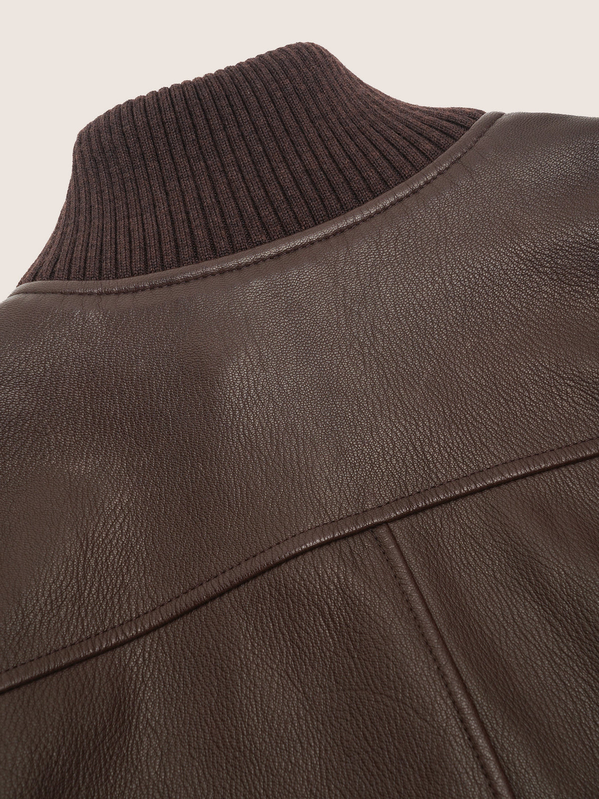 Nathi Goatskin Leather Bomber