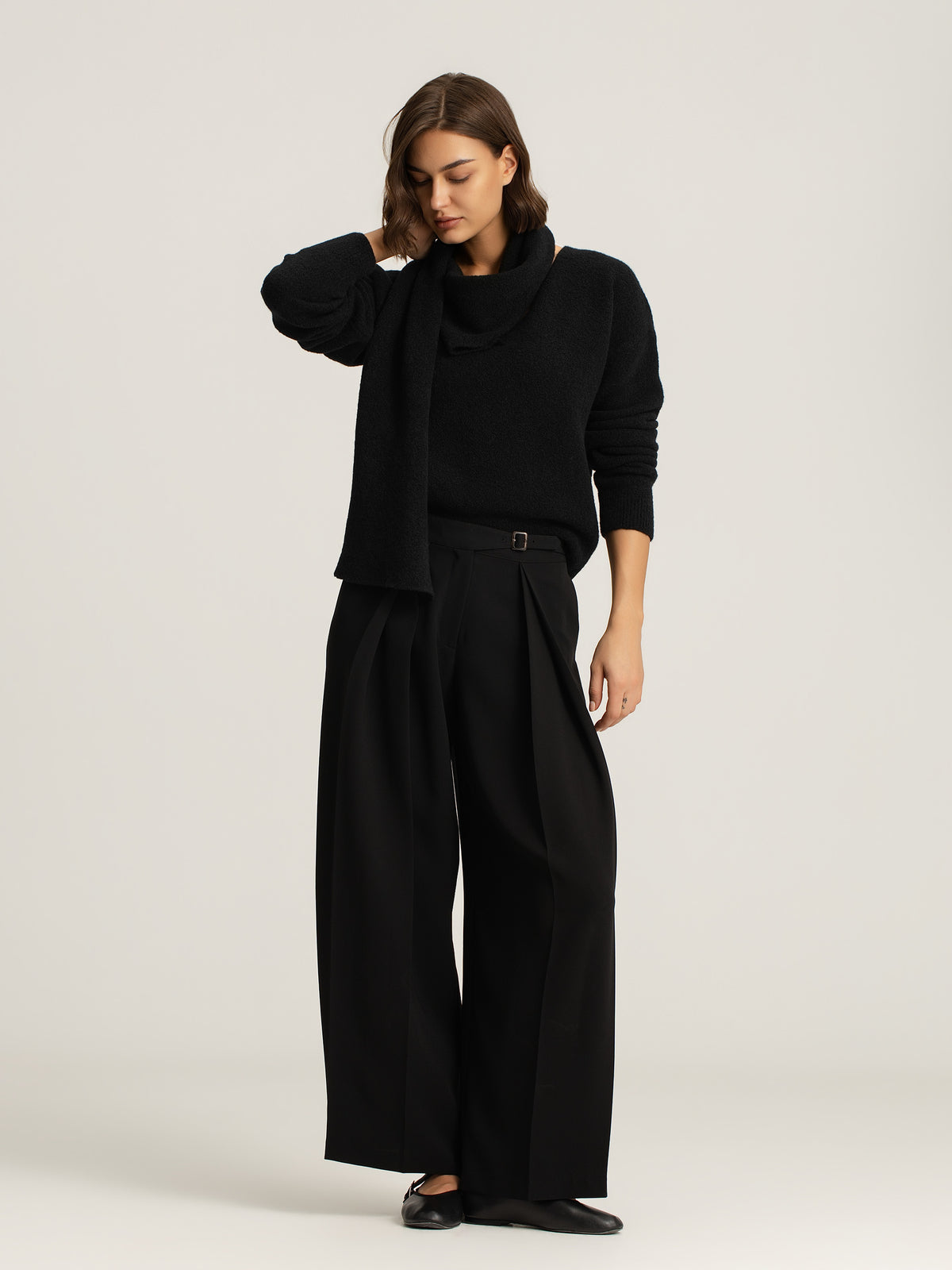 Seren Wool Scarf Jumper