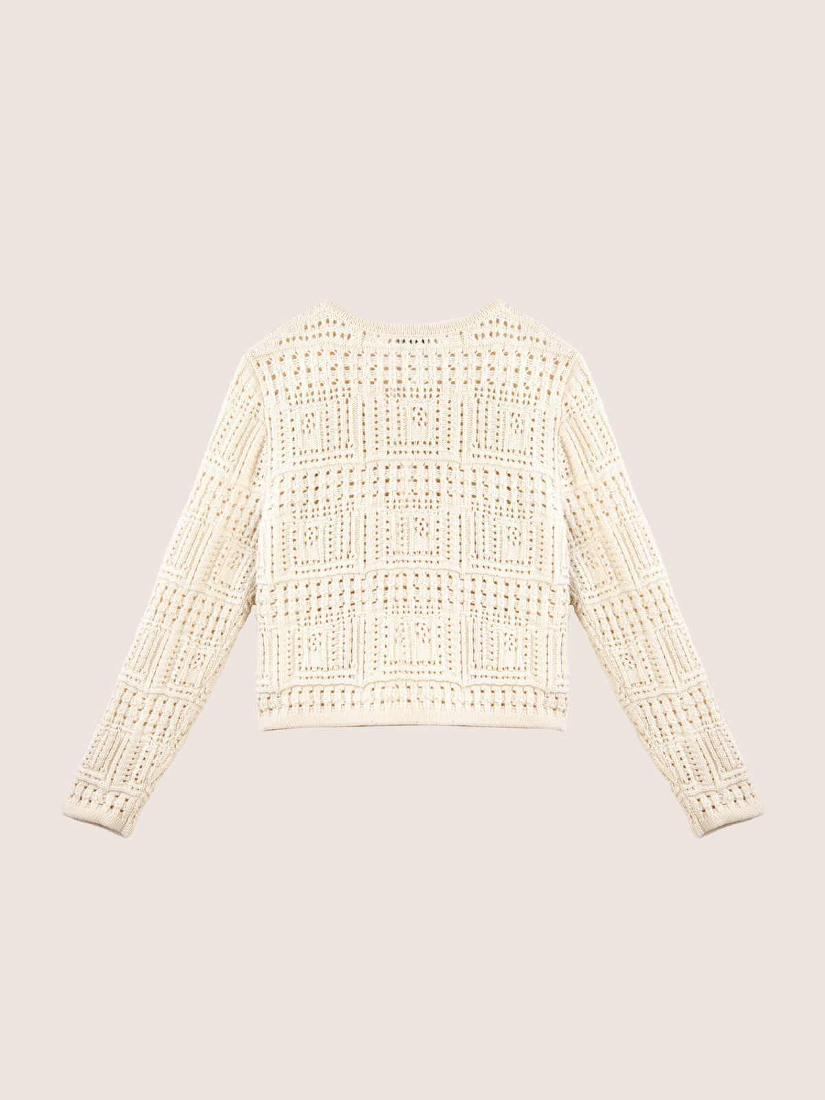 Thea Cashmere Crochet Cardigan