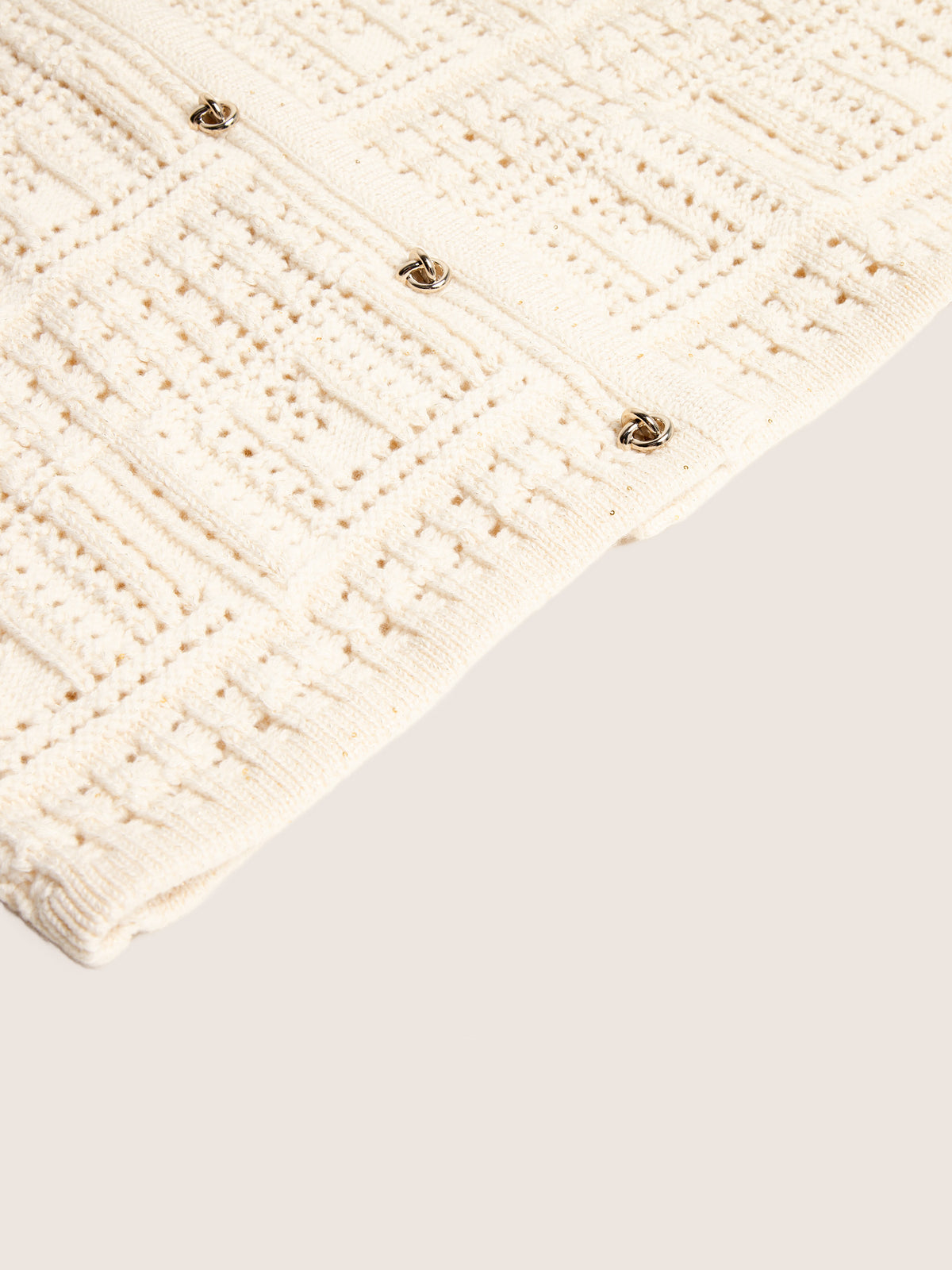 Thea Cashmere Crochet Cardigan