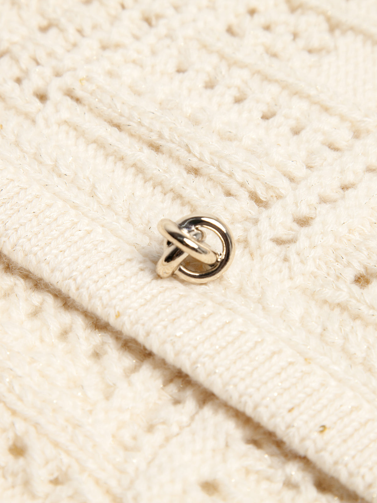 Thea Cashmere Crochet Cardigan