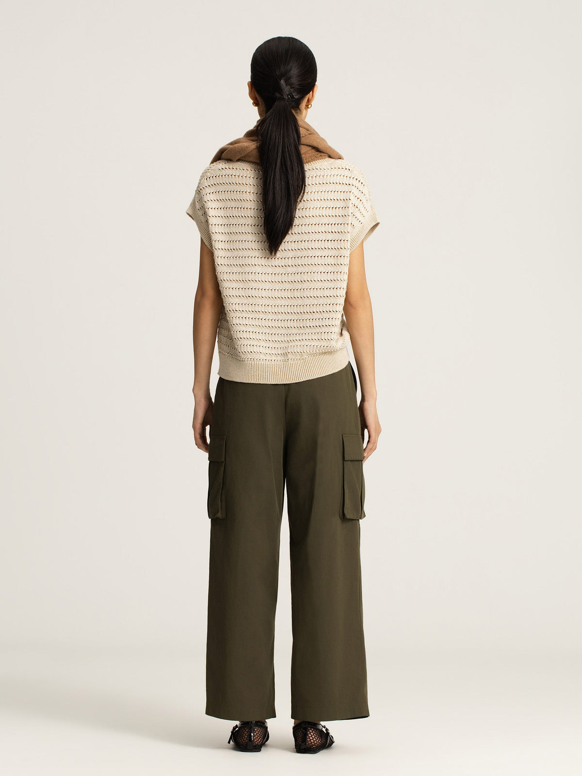 Langham Wool Cashmere Short Scarf