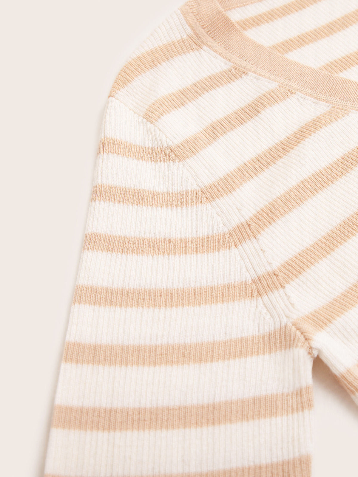 Claremont V-Neck Stripe Wool Knit