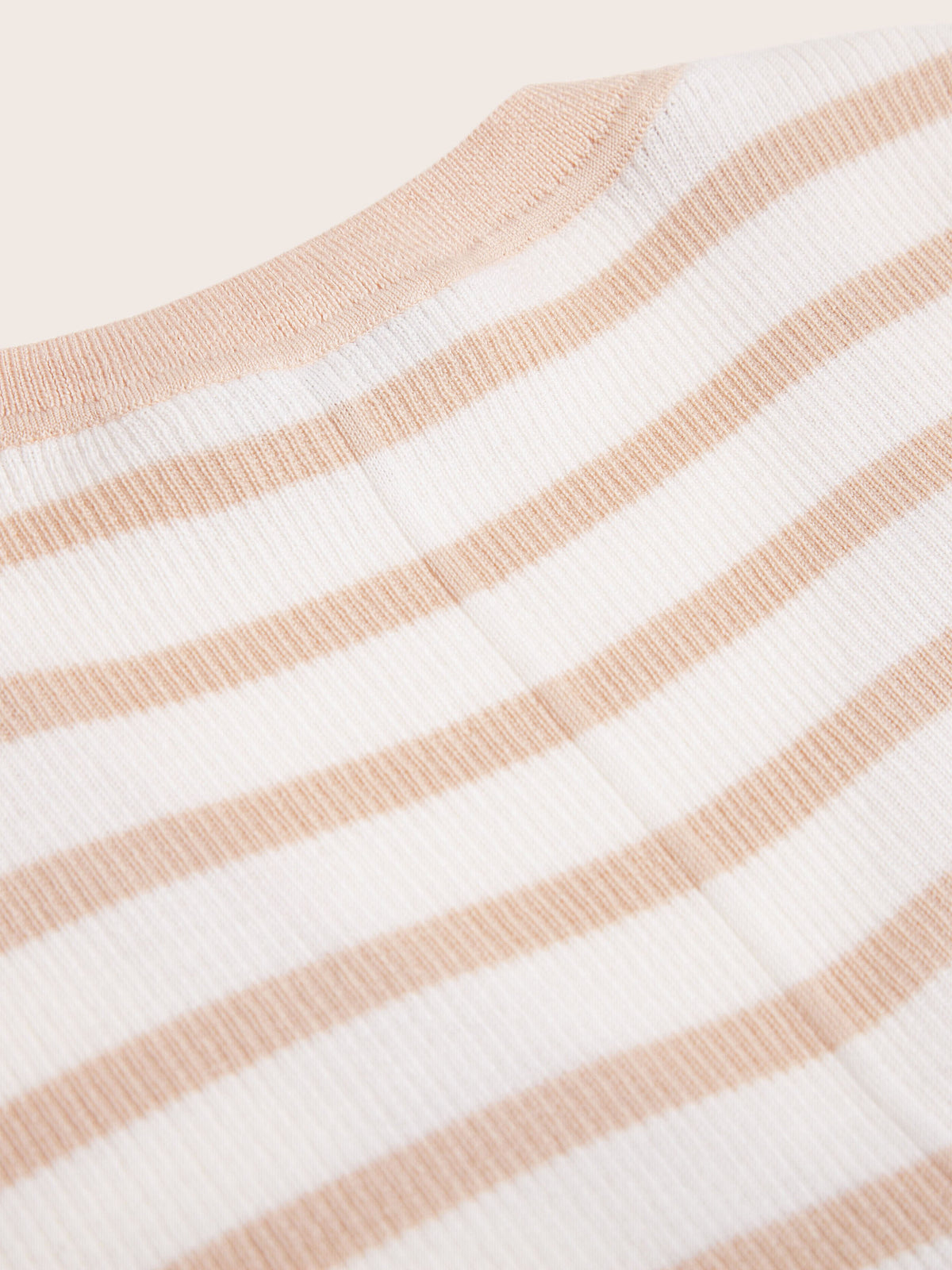 Claremont V-Neck Stripe Wool Knit