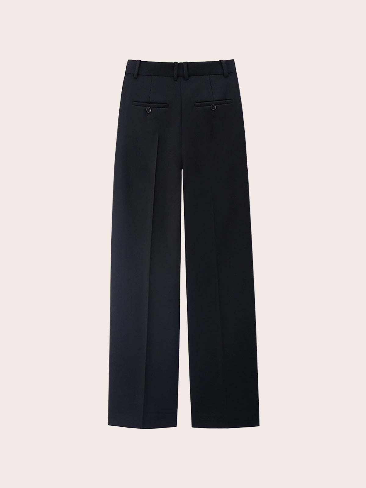 SERAPHINE TWILL WOOL STRAIGHT SUIT PANTS