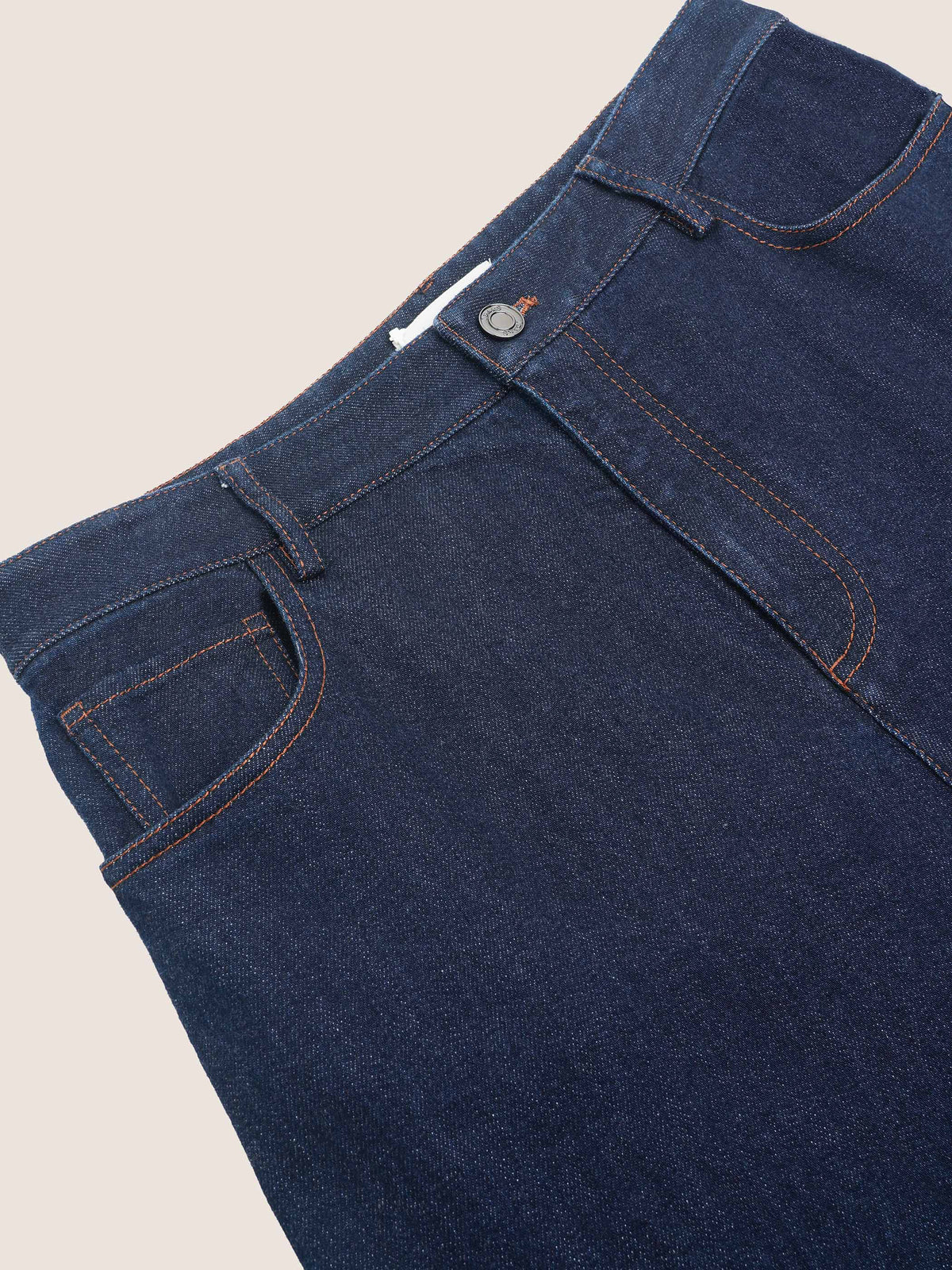 Mira Denim Straight-Leg Pants