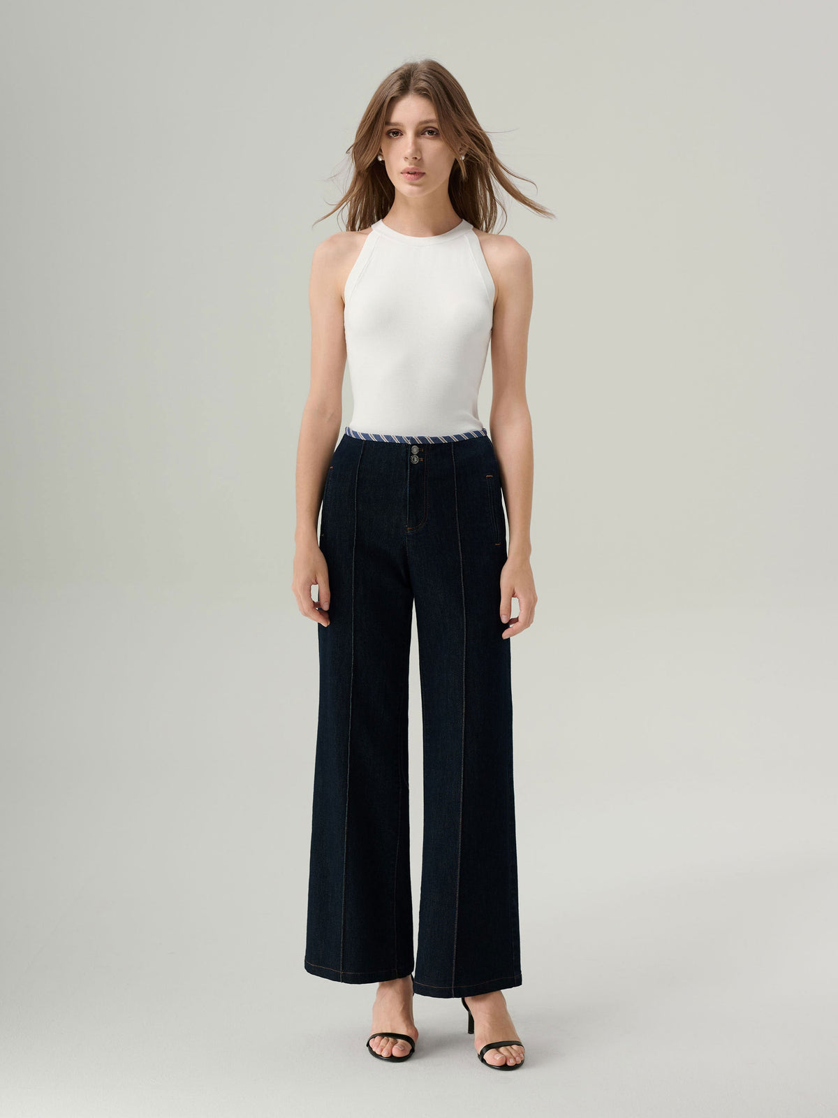 Noa Indigo Wide Leg Jeans