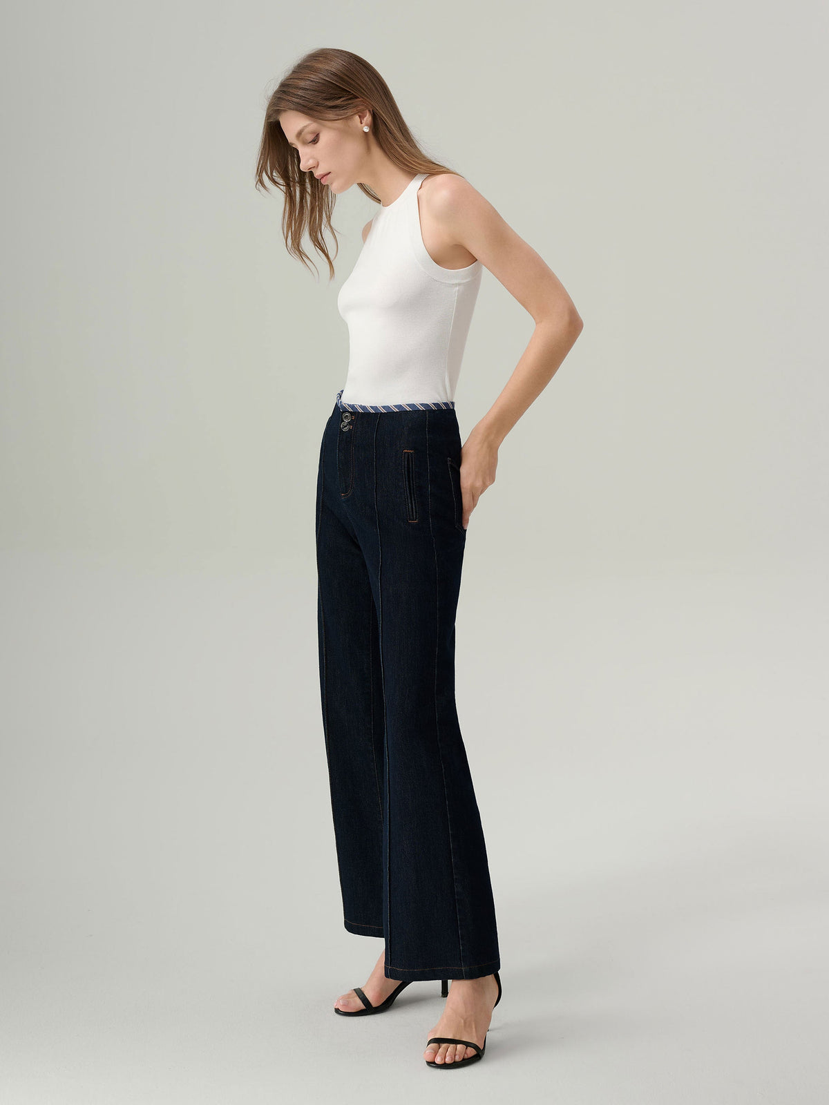 Noa Indigo Wide Leg Jeans