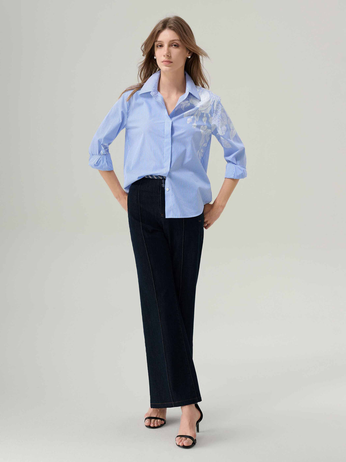 Noa Indigo Wide Leg Jeans