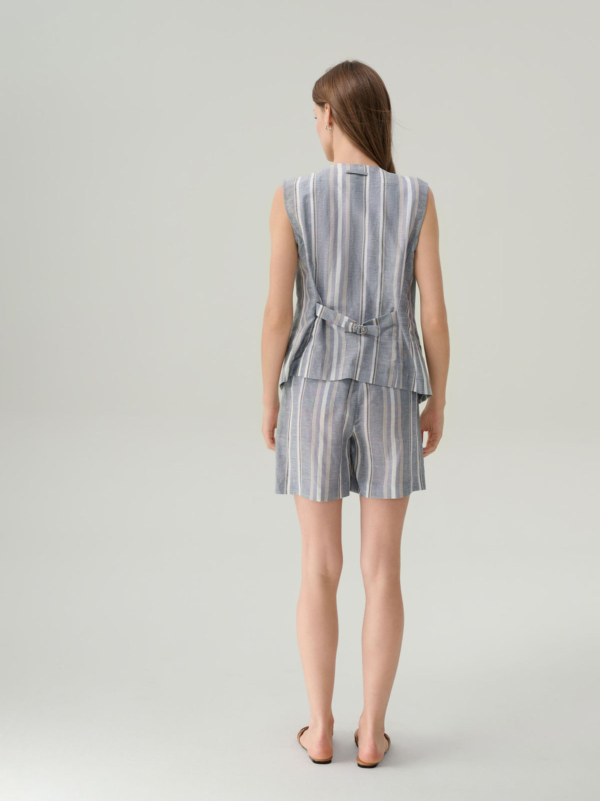 Cecilia Linen High Waisted Shorts