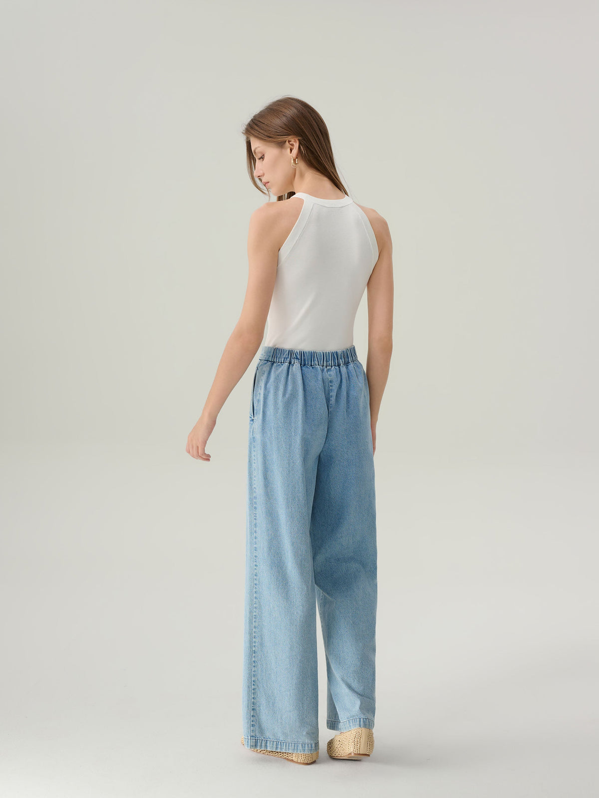 Adelaide Light Denim Wide Leg Jeans