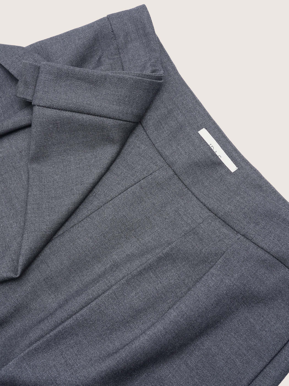 Amira Wool Asymmetrical Pleated Trousers