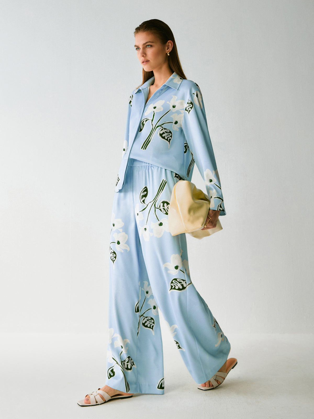 Renee Floral Wide-leg Trouser