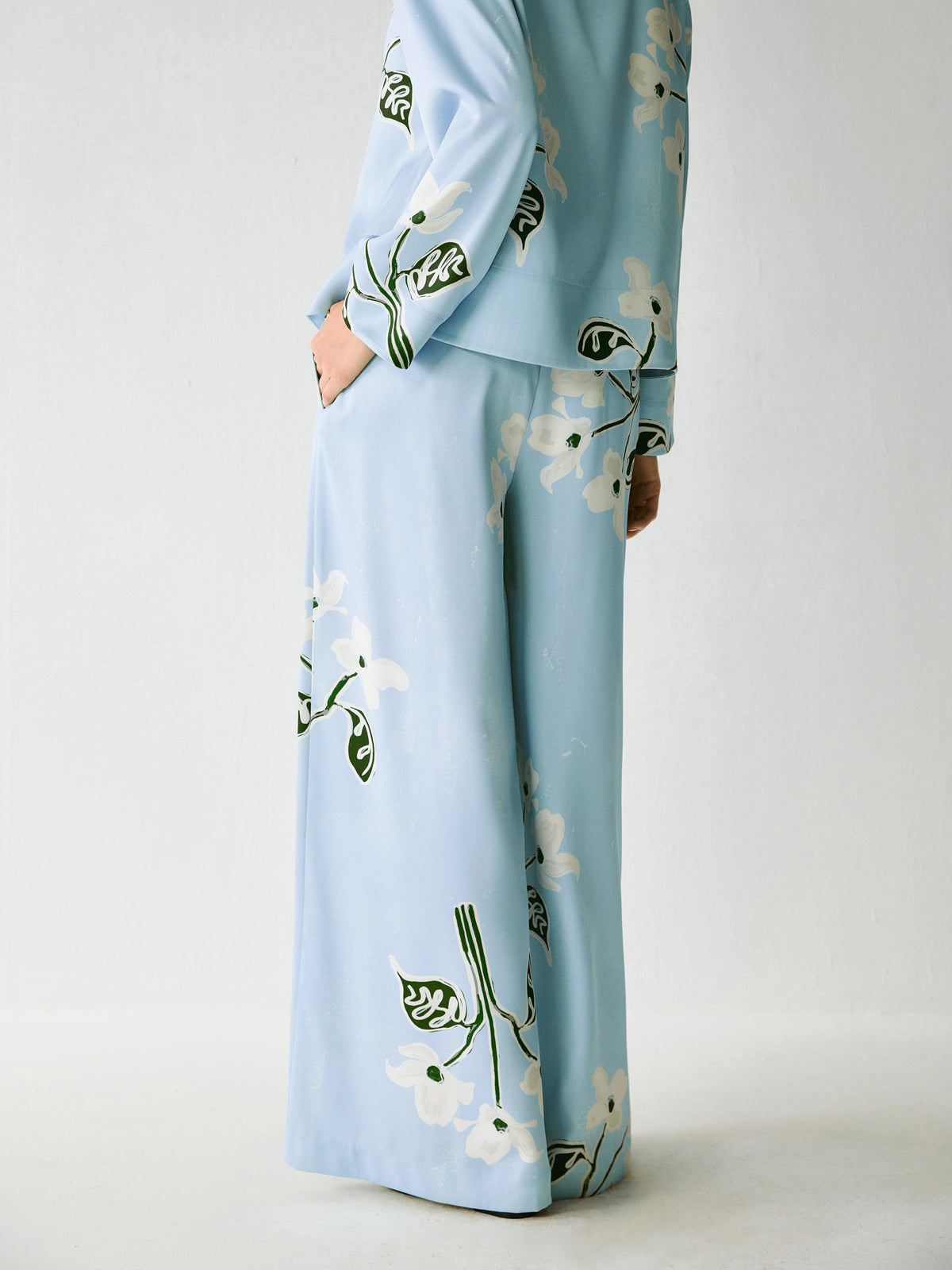 Renee Floral Wide-leg Trouser