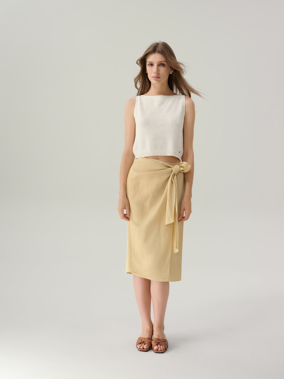 Jane Wrap Midi Skirt