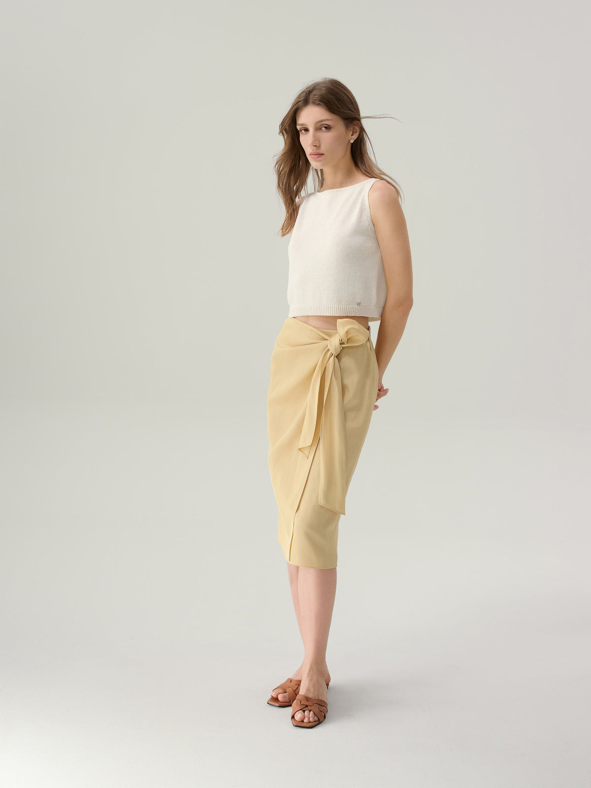 Jane Wrap Midi Skirt