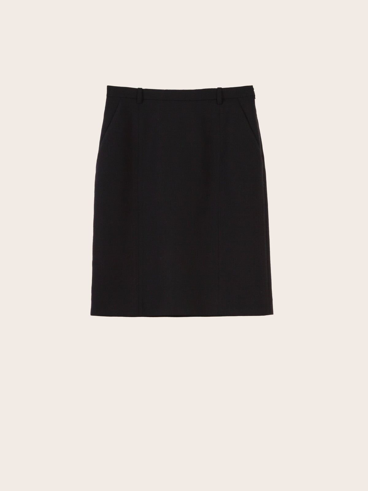 Arden Tailored Wool Skirt