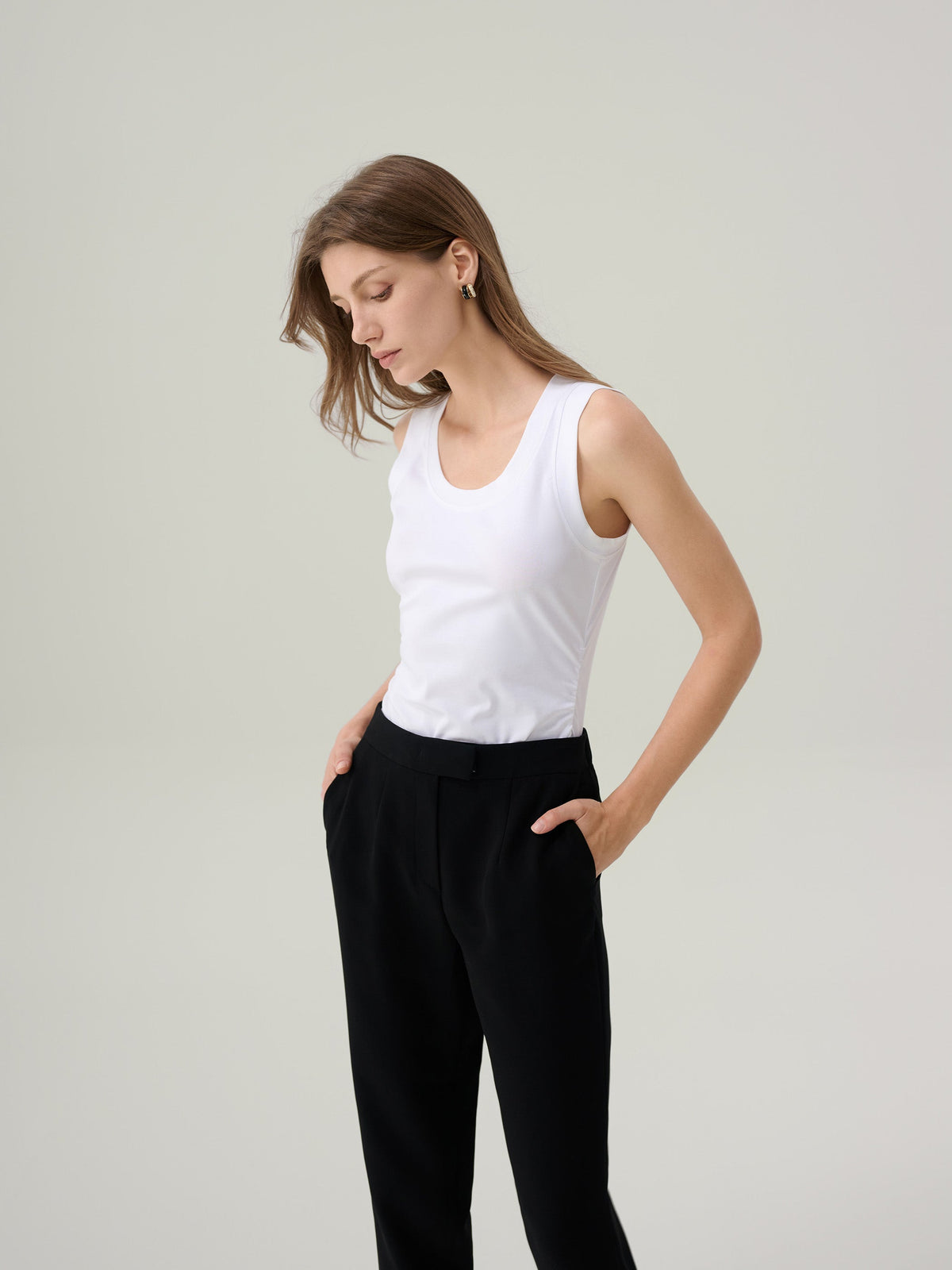 Mae White Tank Top