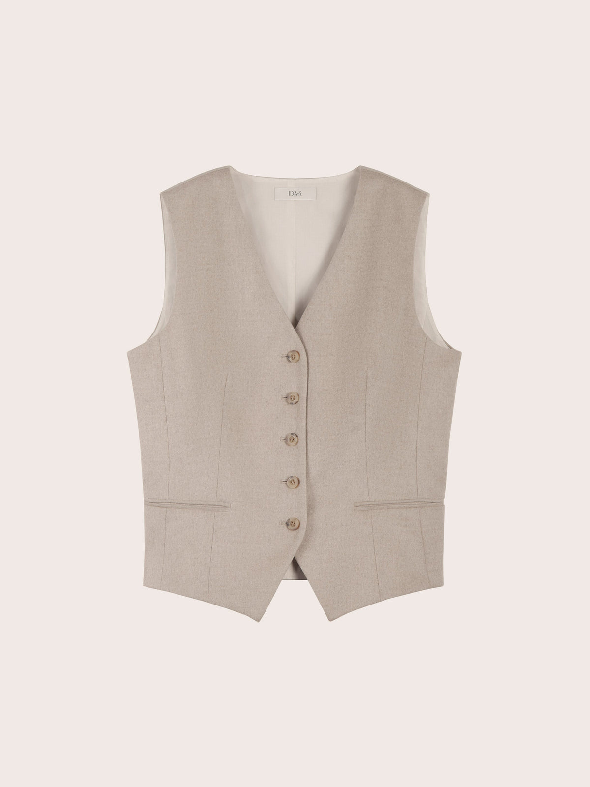 LIORA SILK WOOL SUIT VEST
