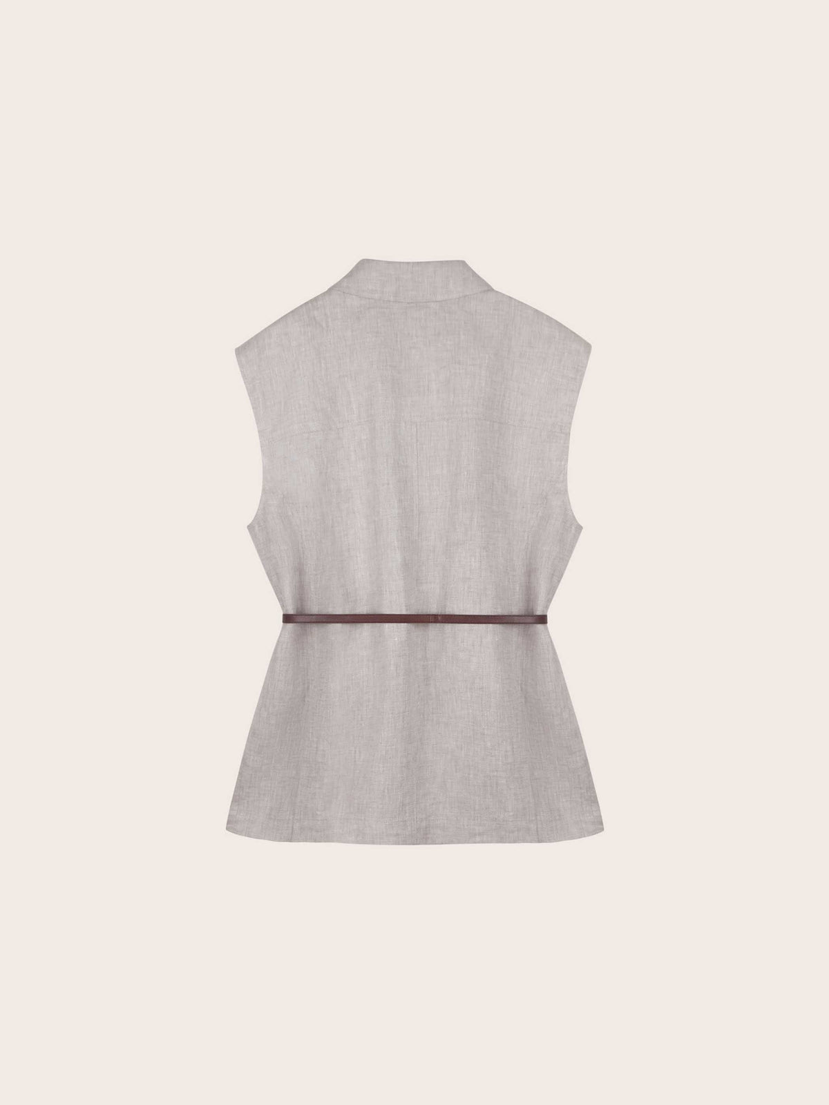 Josephine Oversized Linen Vest
